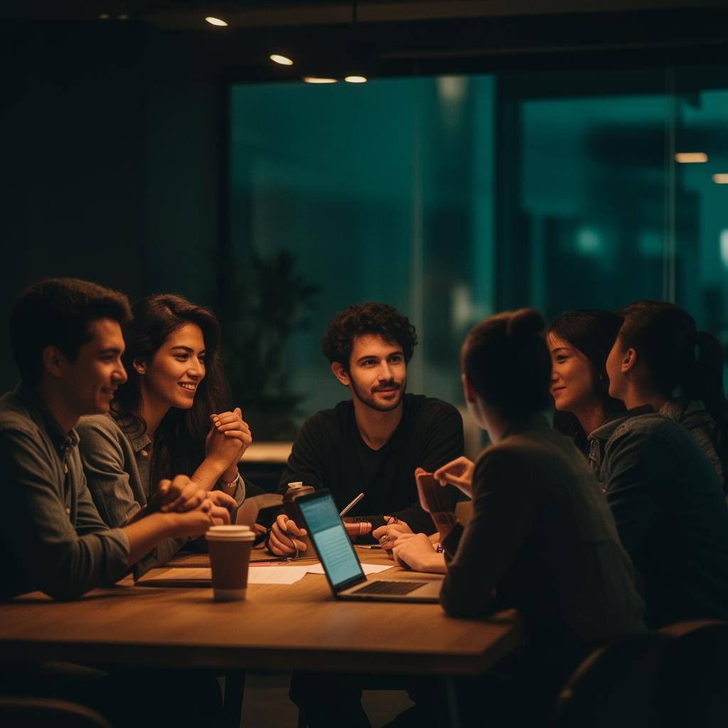 Community of ambitious professionals collaborating